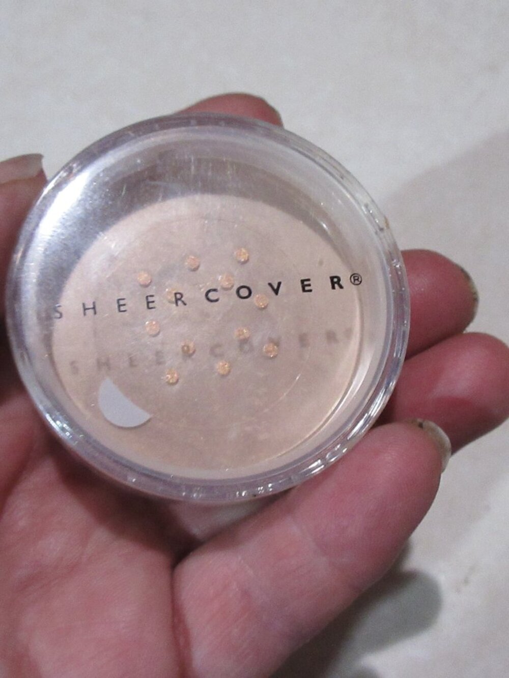 Sheer Cover lip to lid highlighter sealed rare